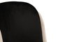Hanah Home Dore 145 V2 Juego de Sillas de Terciopelo Negro y Crema